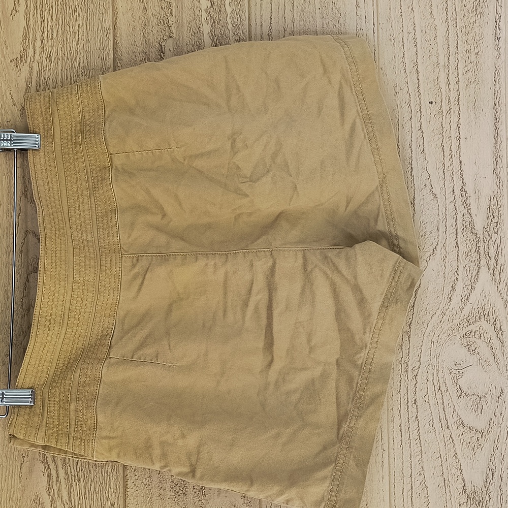 Anthropologie High Rise Boardwalk Shorts In Mustard - Picture 7 of 7